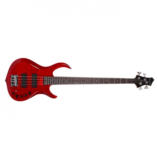 SIRE MARCUS MILLER M3 BASS GUITAR SEE THROUGH RED COLOR